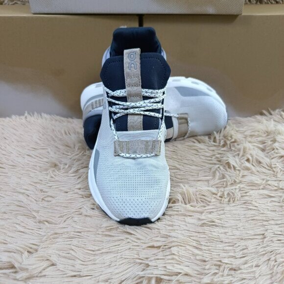 ON Running Cloud Cloudnova Women's White Sand Running Sneaker - Picture 4 of 5